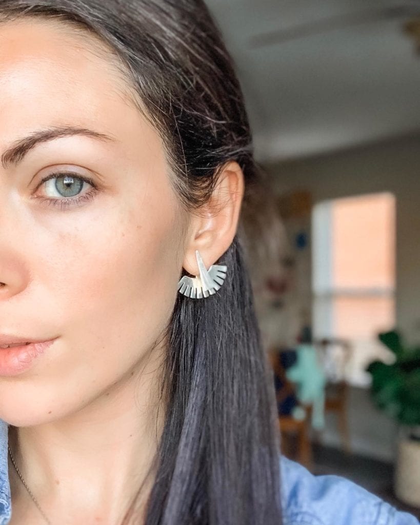 woman wearing earrings favorite things link