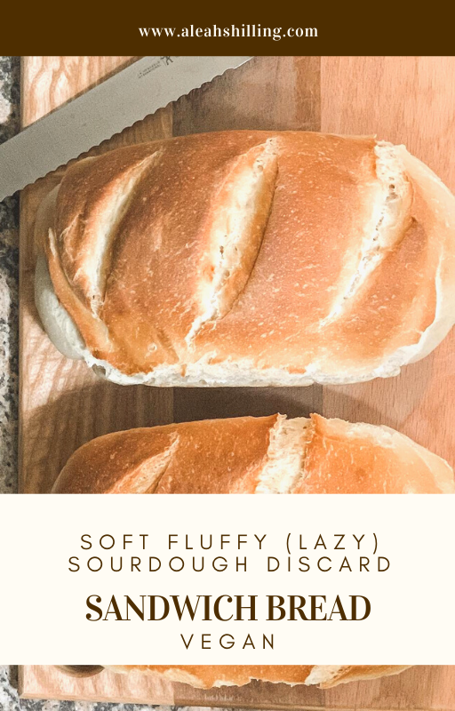 Soft Fluffy (Lazy) Sourdough Discard Sandwich Bread Recipe – Vegan