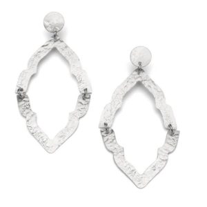 Nihira Ashram Window Earring - Silver
