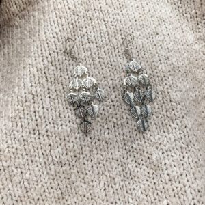 Falling Leaves Earrings - Silver